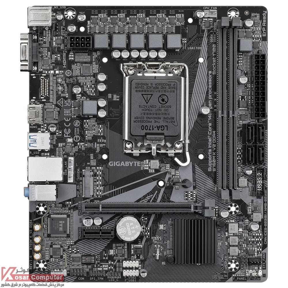 مادربرد گیگابایت B760M-K DDR4 — تصویر ۲
