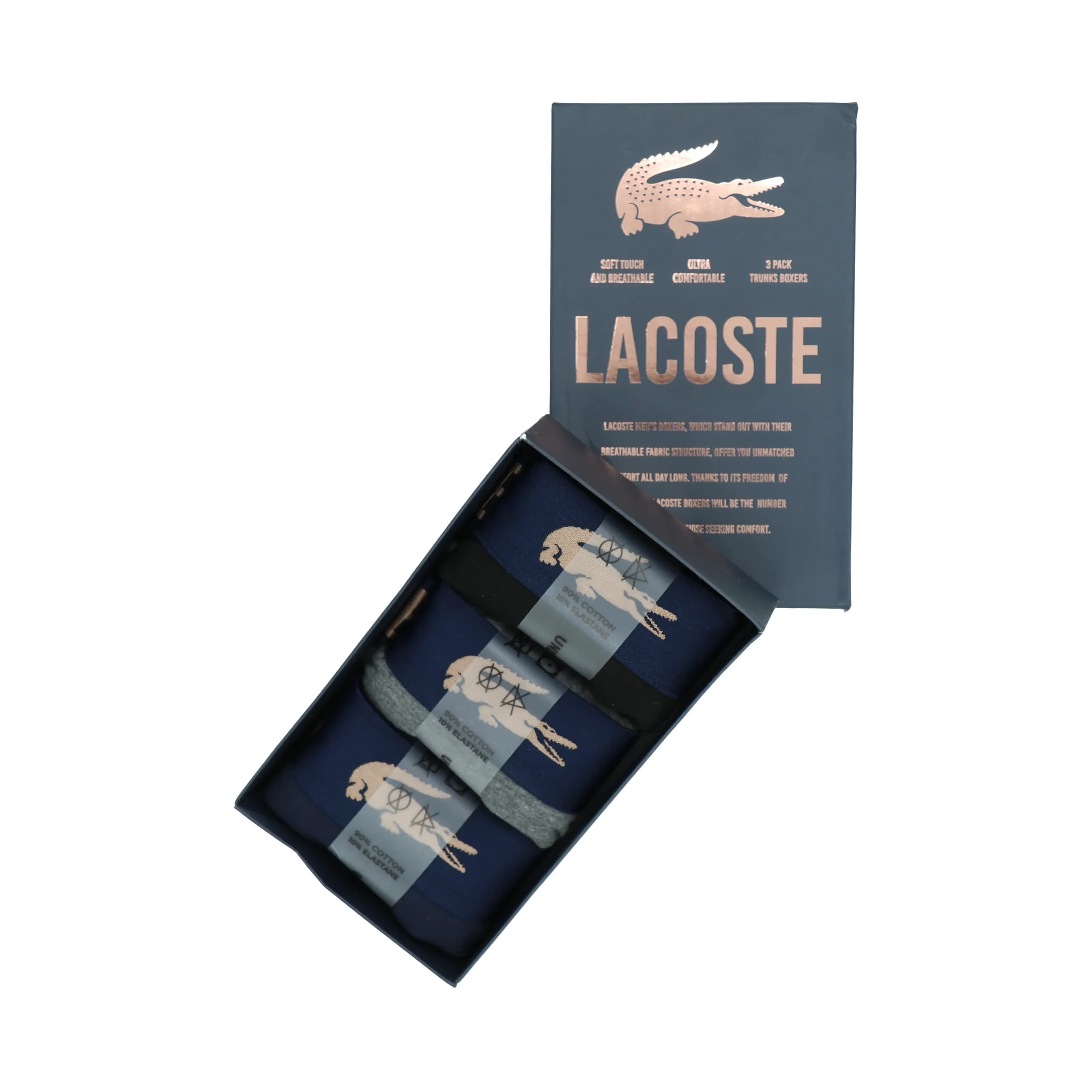 شورت مردانه نخی پادار لاگوست Lacoste پک اورجینال کد lmu-121001