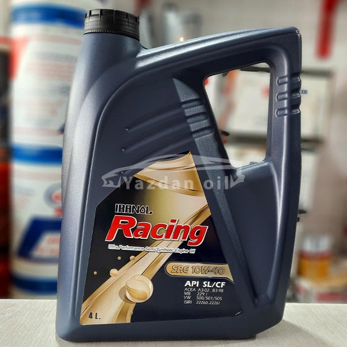 روغن موتور ایرانول ریسینگ 10W40 چهار لیتری