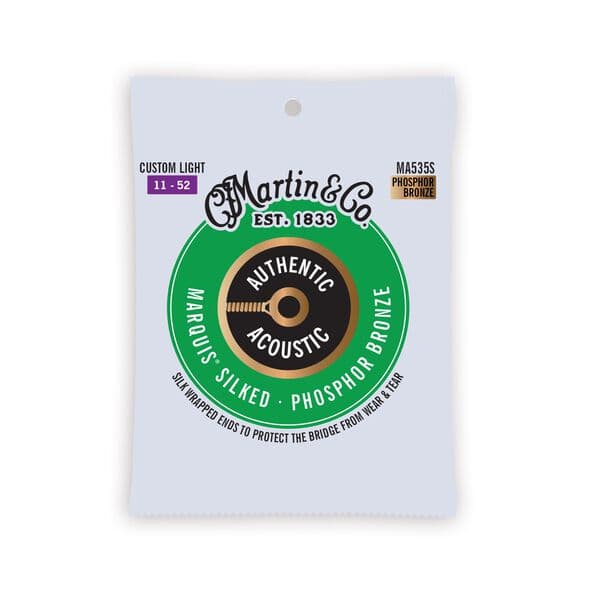 سیم گیتار آکوستیک MARTIN AUTHENTIC MARQUIS SILKED PHOSPHOR BRONZE 11-52 — تصویر ۳