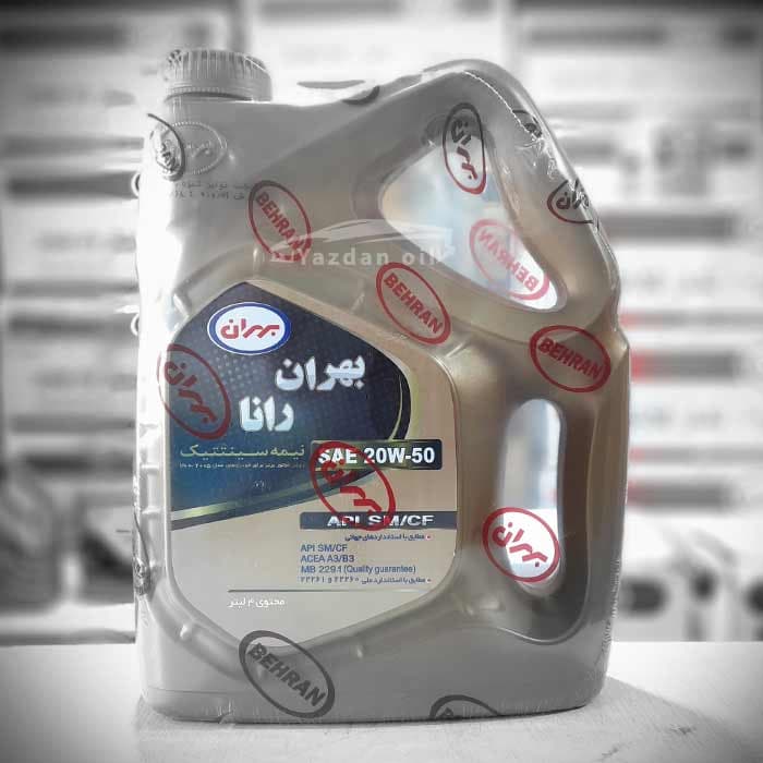 روغن موتور بهران رانا 20W50 حجم 4 لیتر