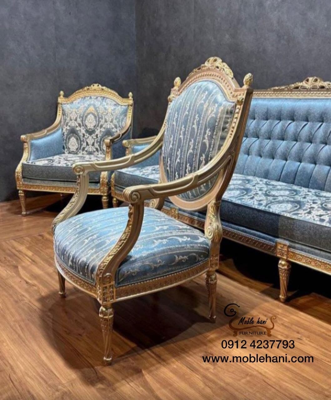 مبل کلاسیک مصری کاجی — تصویر ۷