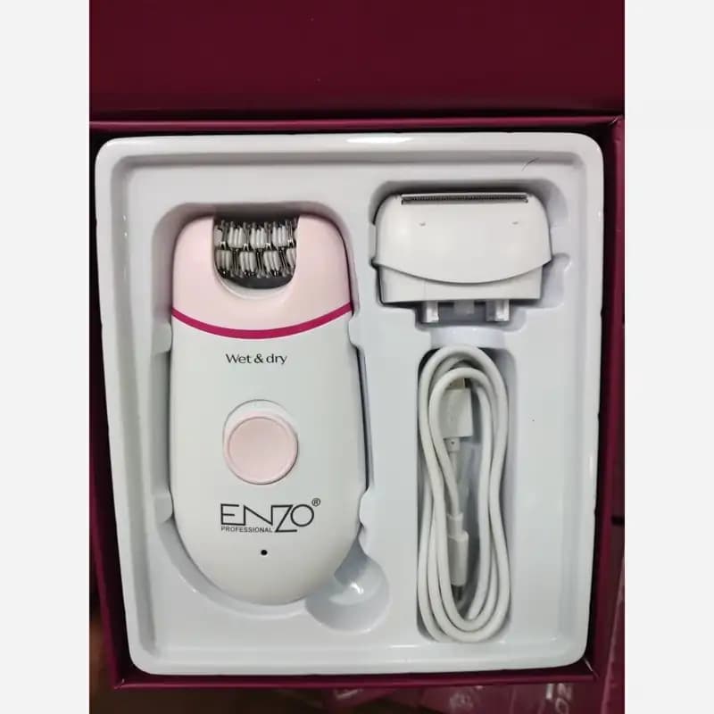 اپیلیدی حرفه‌ای انزو مدل EN-0102 با تکنولوژی ژاپن، سری اصلاح و کاور نواحی حساس — تصویر ۴