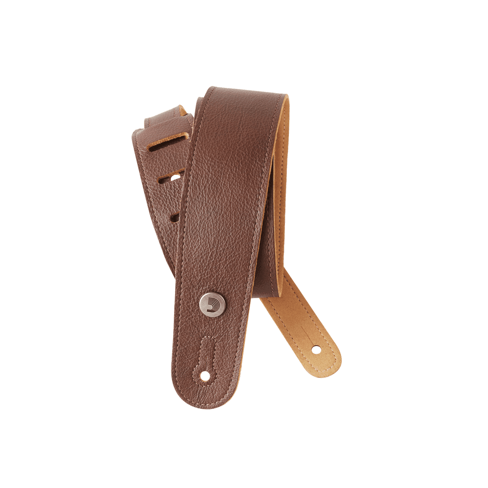 بند گیتار D’Addario GARMENT LEATHER GUITAR STRAP Brown