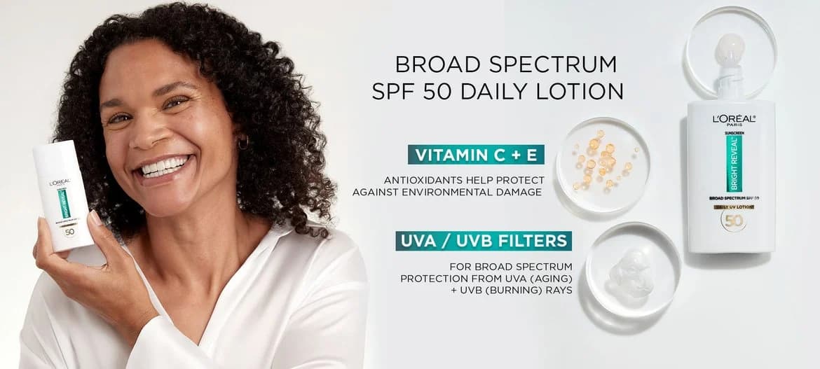 ضد آفتاب روشن‌کننده لورآل Bright Reveal SPF 50 حجم ۵۰ میلی‌لیتر — تصویر ۳