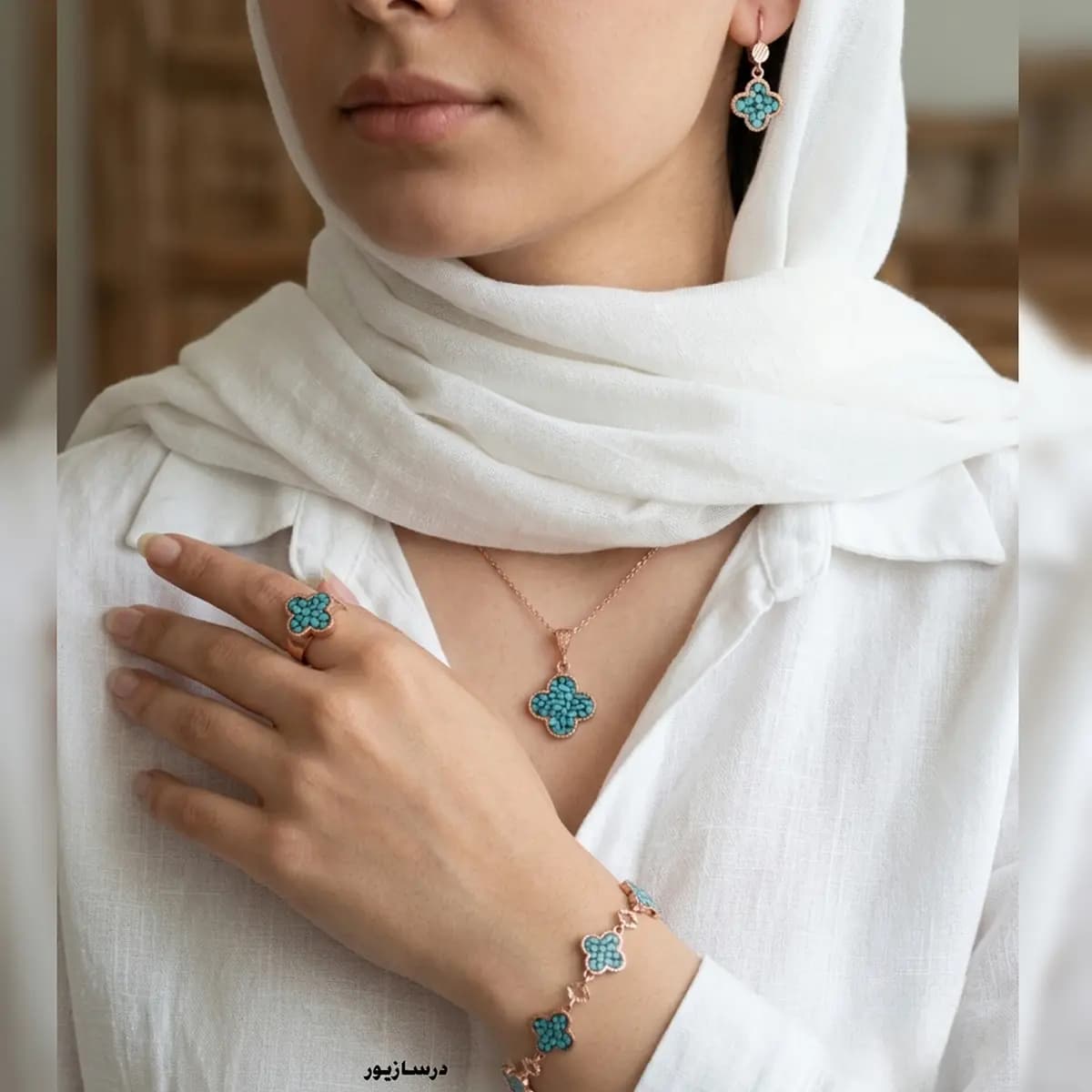 سرویس مس و فیروزه چیمن — تصویر ۴
