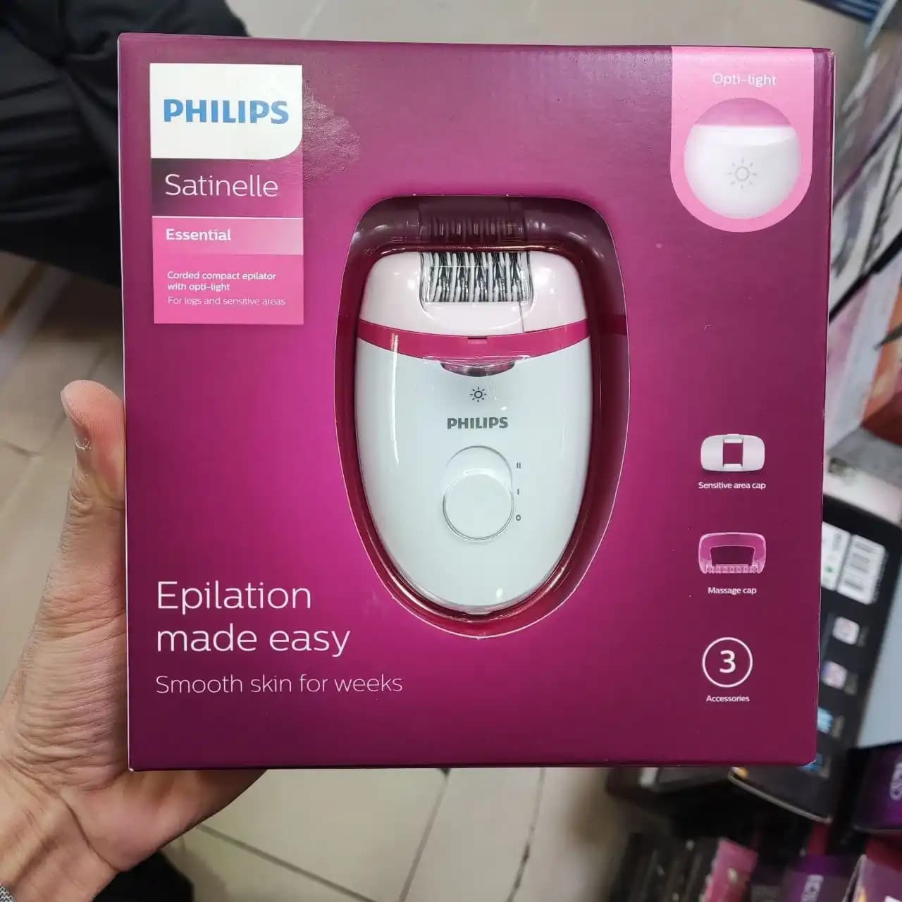 اپیلاتور فیلیپس اصل مدل Philips BRE255/00 | اپلیدی بدن و نواحی حساس — تصویر ۳