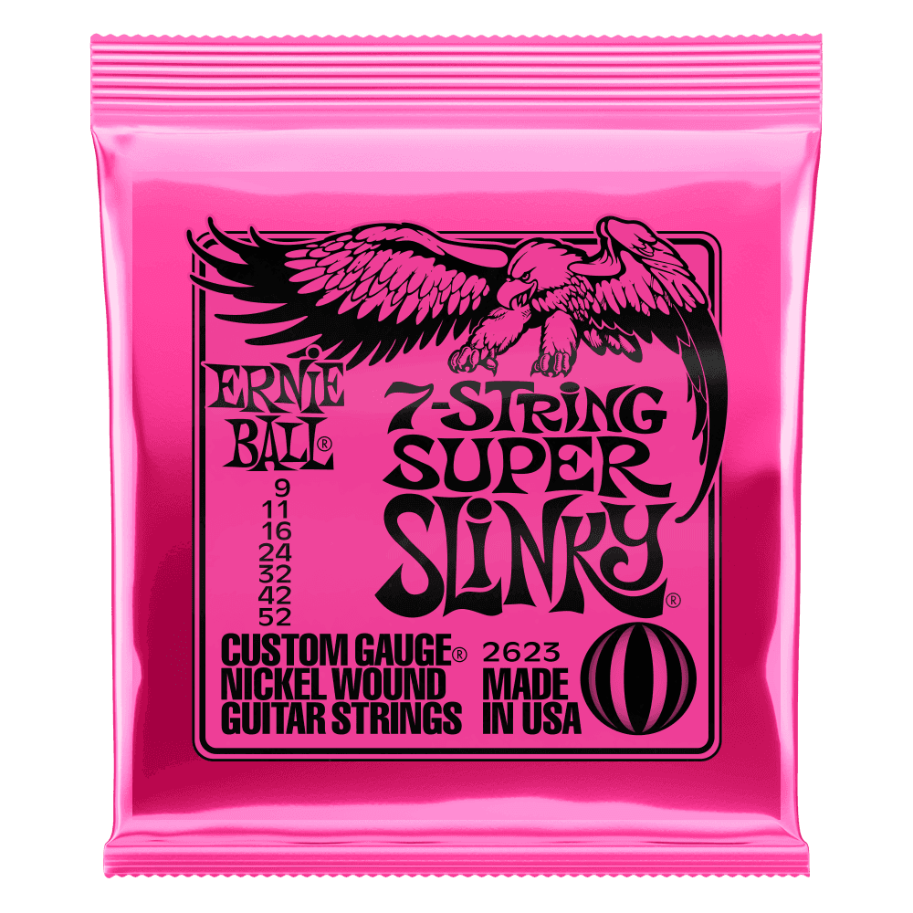 سیم گیتار الکتریک ERNIEBALL SUPER SLINKY NICKEL WOUND 7-STRING 9-52