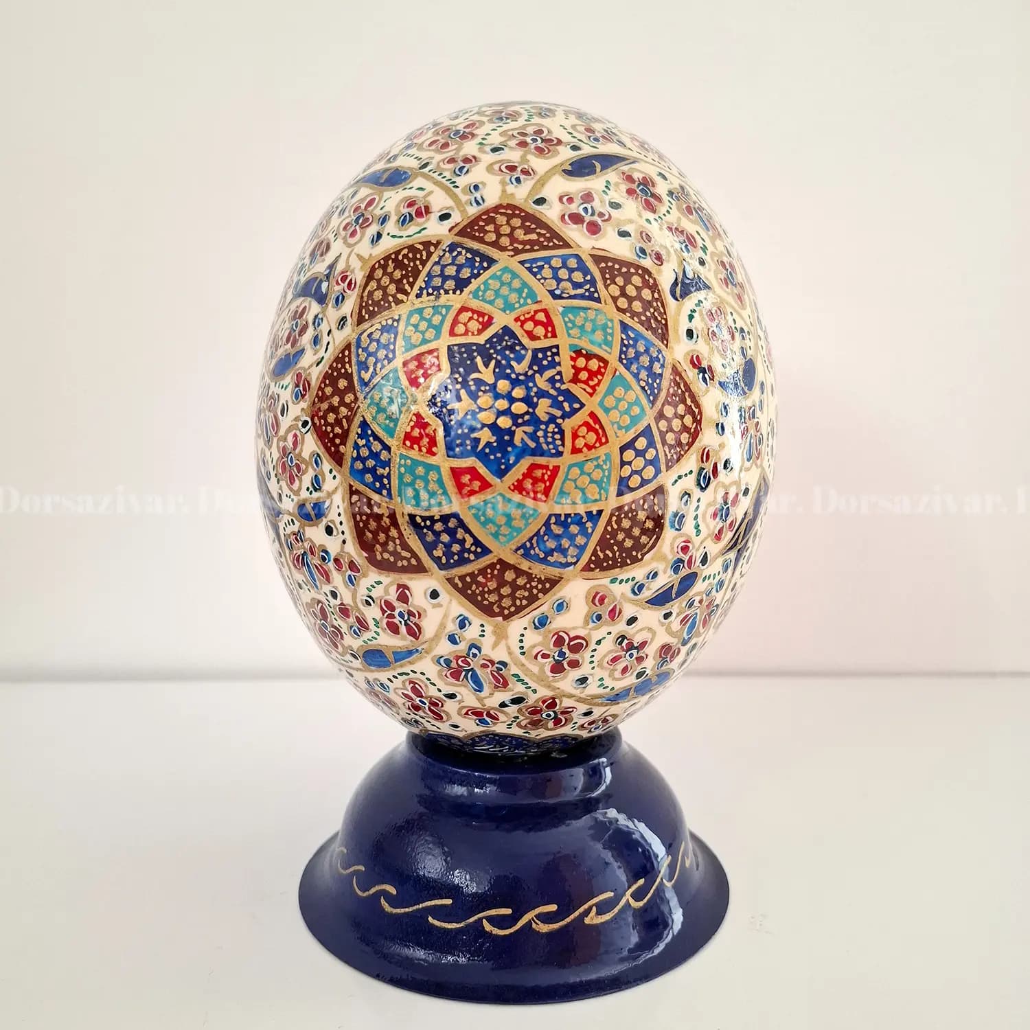تخم شترمرغ نقاشی چوگان — تصویر ۴