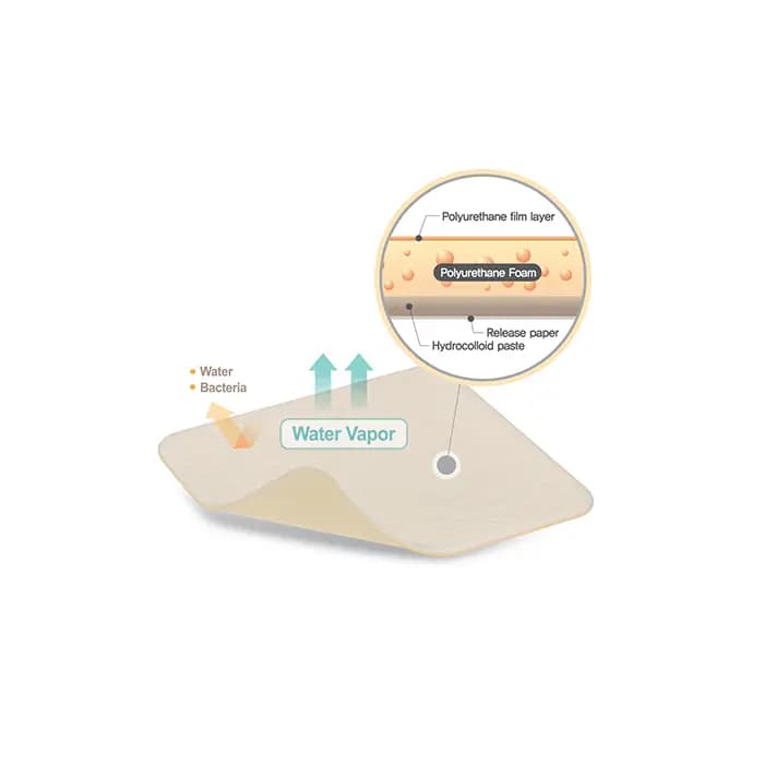 هیدروکلوئید فوم دار رنوکر | Renocare B Hydrocolloid — تصویر ۷