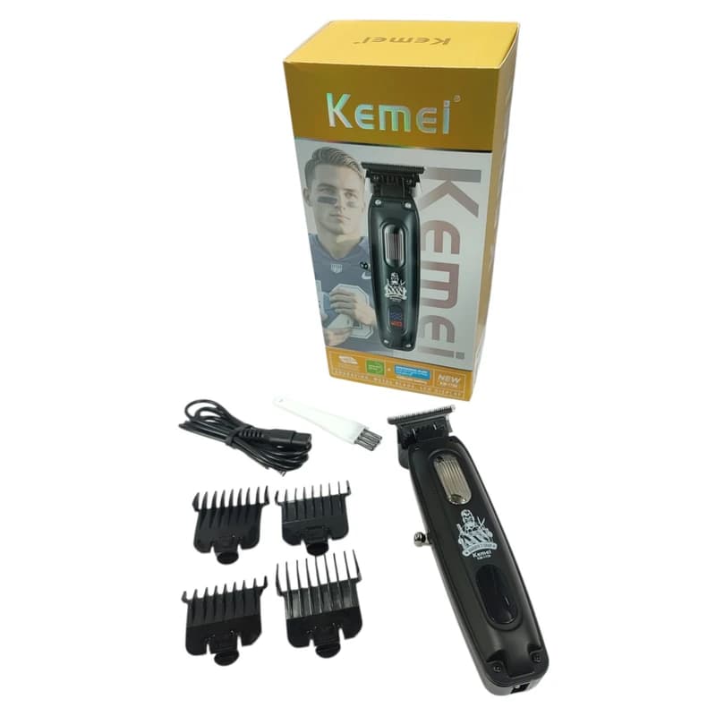 ماشین اصلاح حرفه‌ای شارژی کیمی KEMEI KM-1728 خط زن اصلی و اورجینال — تصویر ۲