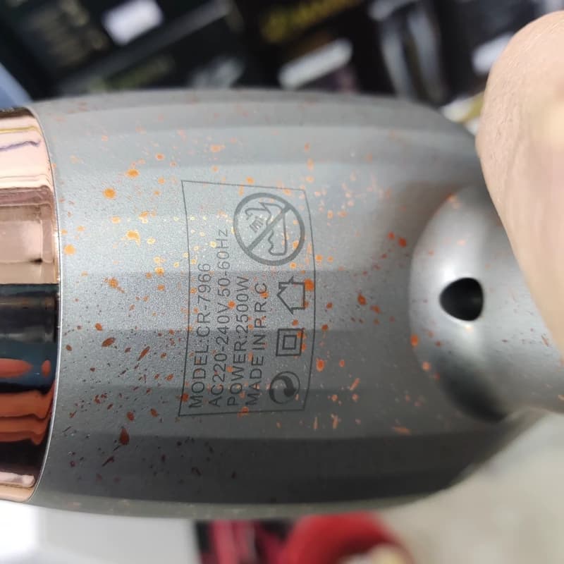 سشوار کرونیر CR-7966 | 2500 وات حرفه ای با موتور AC — تصویر ۱۰