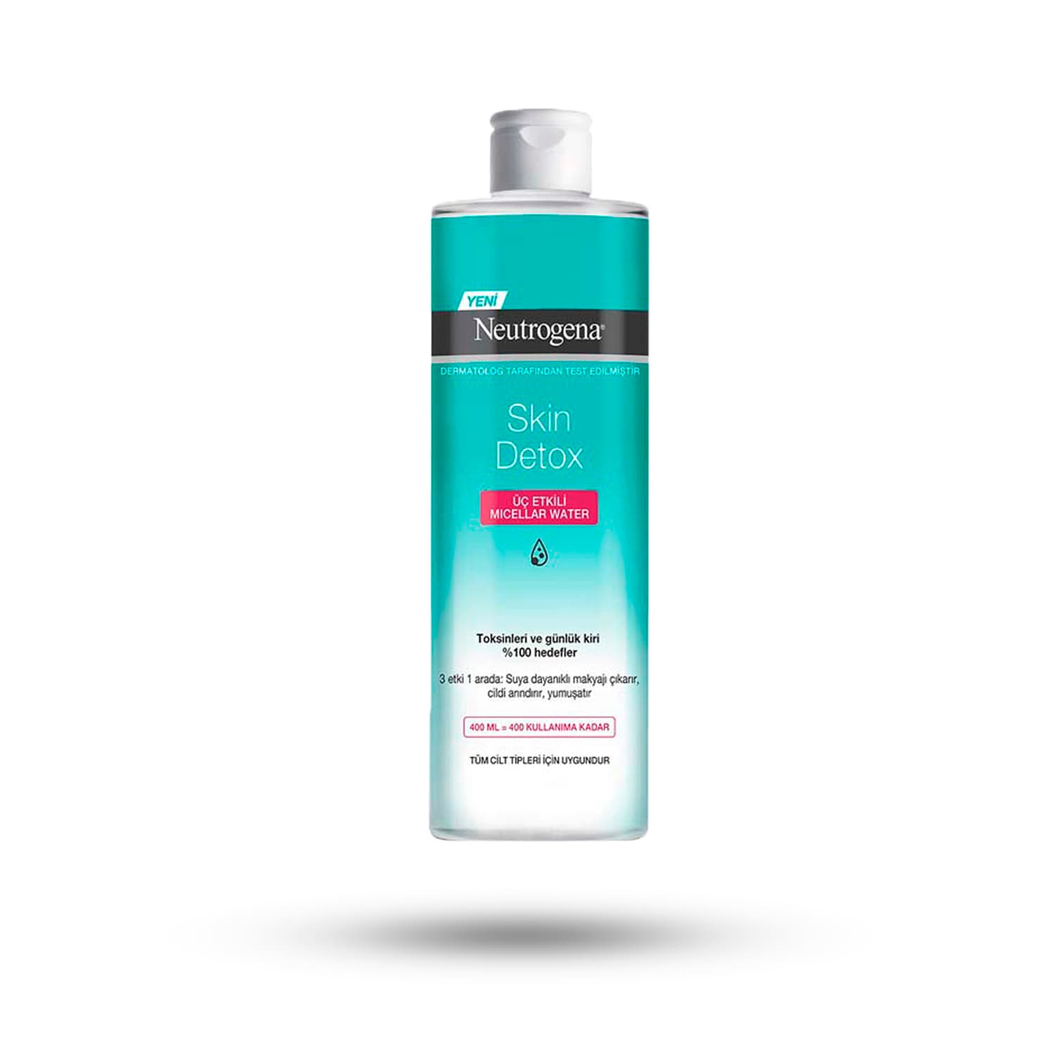 میسلار واتر نوتروژینا skin detox حجم 400 میل — تصویر ۲