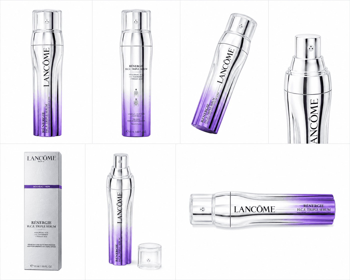 سرم سه‌گانه لانکوم مدل Rénergie H.C.F. Triple Serum حجم 50 میلی‌لیتر — تصویر ۴
