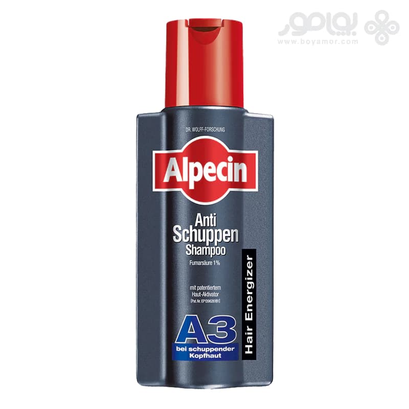 شامپو آلپسین ضد شوره و ضد ریزش A3 مدل Anti schuppen — تصویر ۳