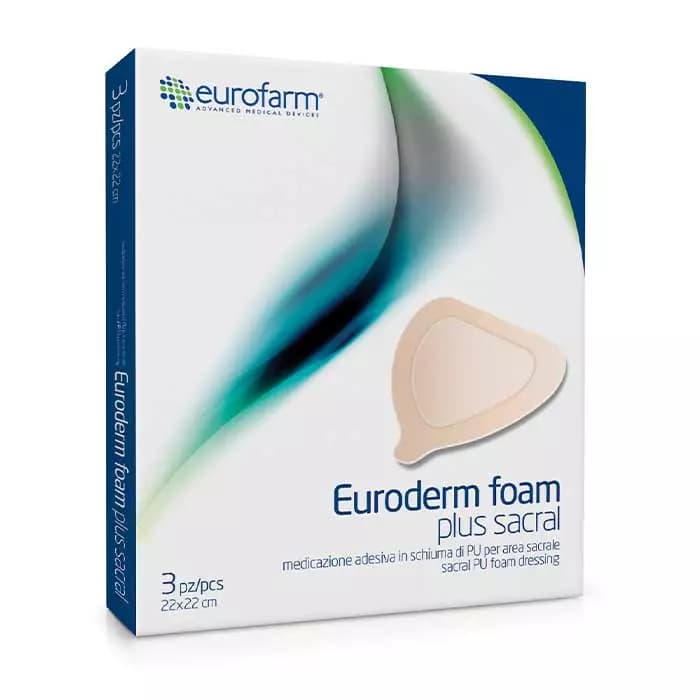 پانسمان فوم چسبدار ساکرال یورودرم یوروفارم | Eurofarm Euroderm plus sacral — تصویر ۴