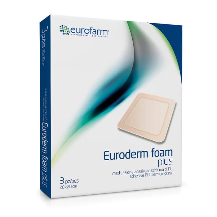 پانسمان فوم چسبدار یورودرم یوروفارم Eurofarm foam plus