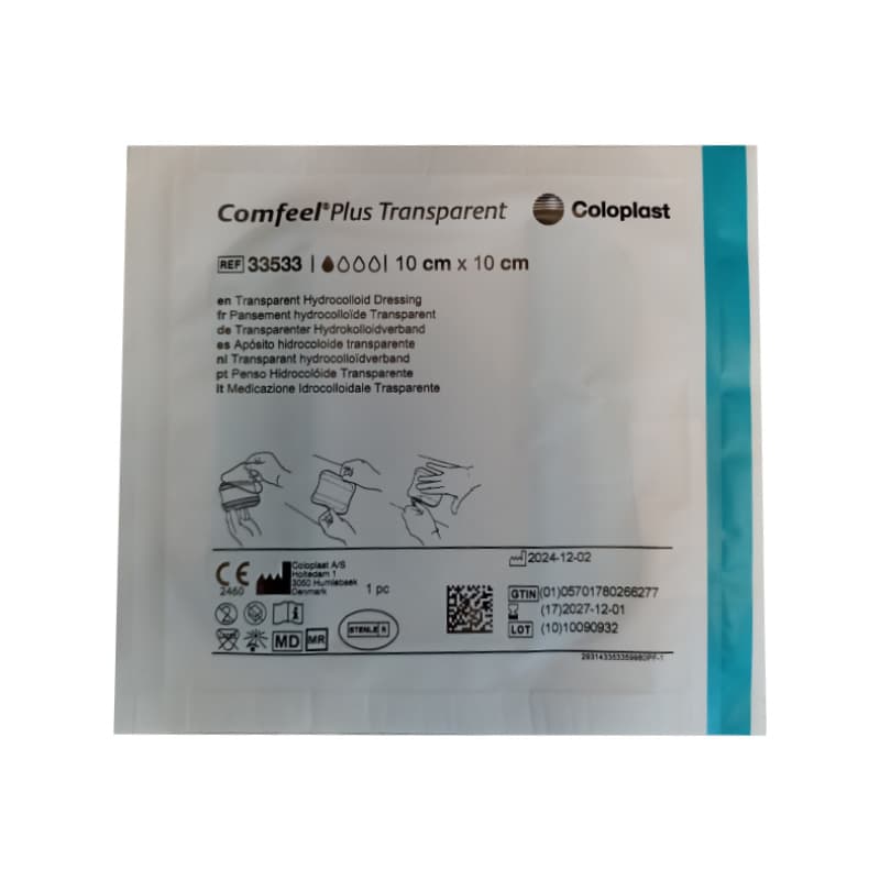 پانسمان کامفیل شفاف کلوپلاست | Coloplast Comfeel® Plus Transparent — تصویر ۲