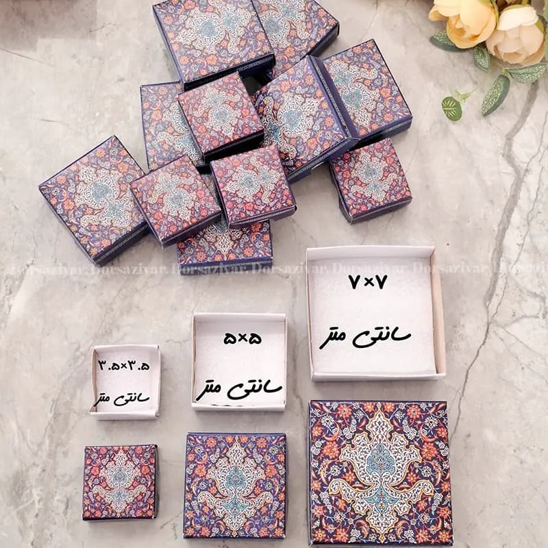 جعبه زیورآلات اسلیمی لاله