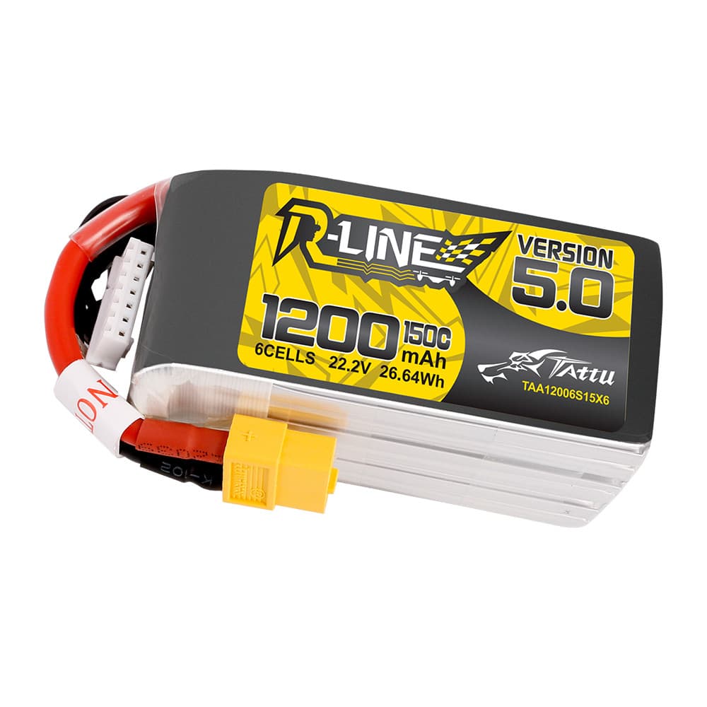 باتری Tattu R-Line V5 1200mAh 6S 150C XT60 — تصویر ۴
