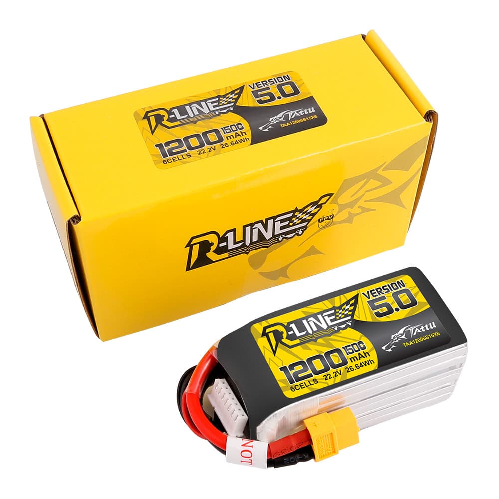 باتری Tattu R-Line V5 1200mAh 6S 150C XT60 — تصویر ۵