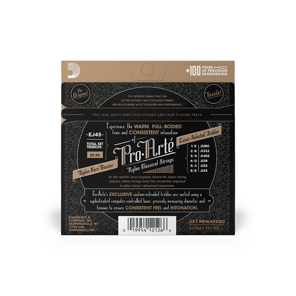 سیم گیتار کلاسیک Daddario EJ45 — تصویر ۵