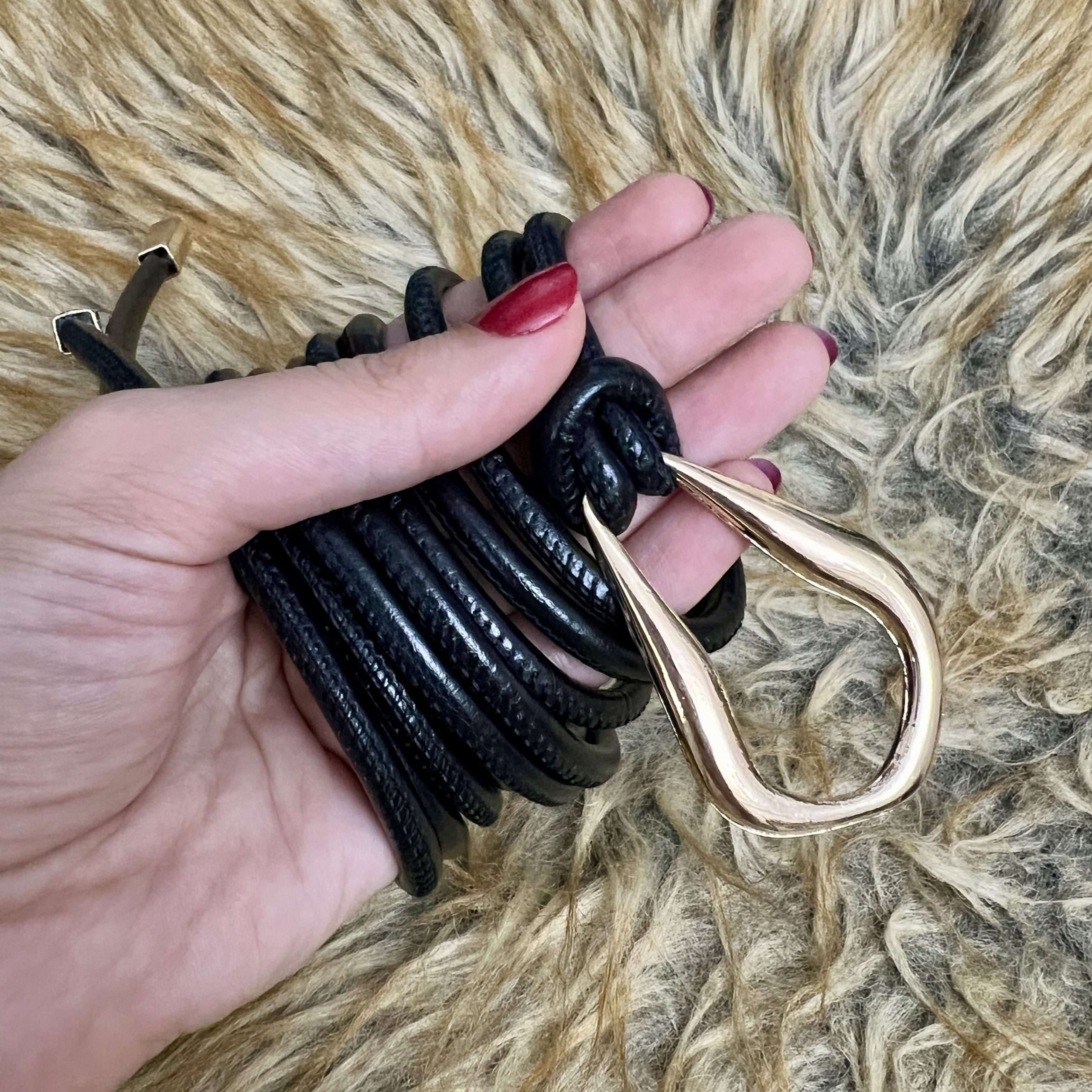 کمربند زنانه چرمی گرهی ترندی — تصویر ۴