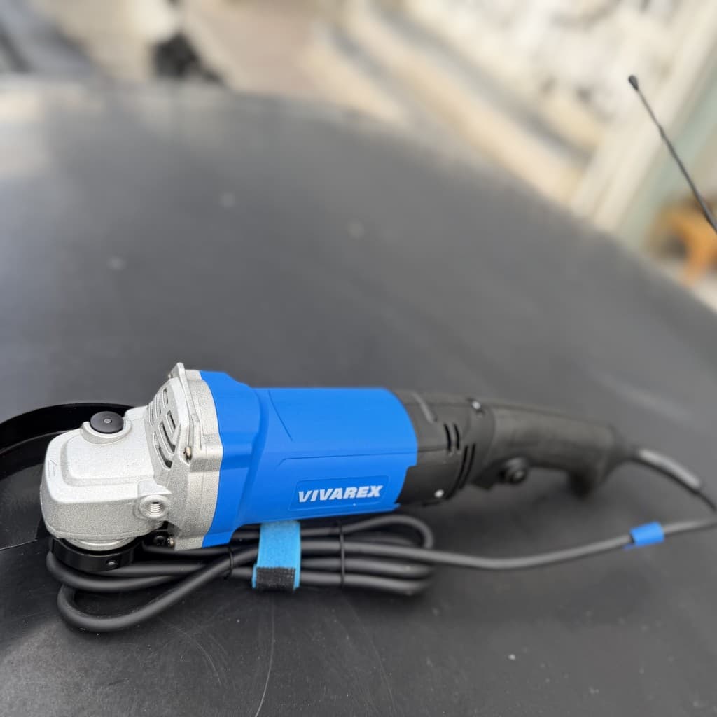 مینی فرز دیمردار ویوارکس VR1125-AC | ۱۱۰۰ وات | آرمیچر تمام مس | برشکاری و سنگزنی فلزات با صفحه ۱۲۵mm — تصویر ۳