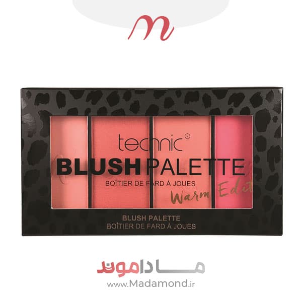 پالت رژگونه تکنیک مدل وارم ادیت