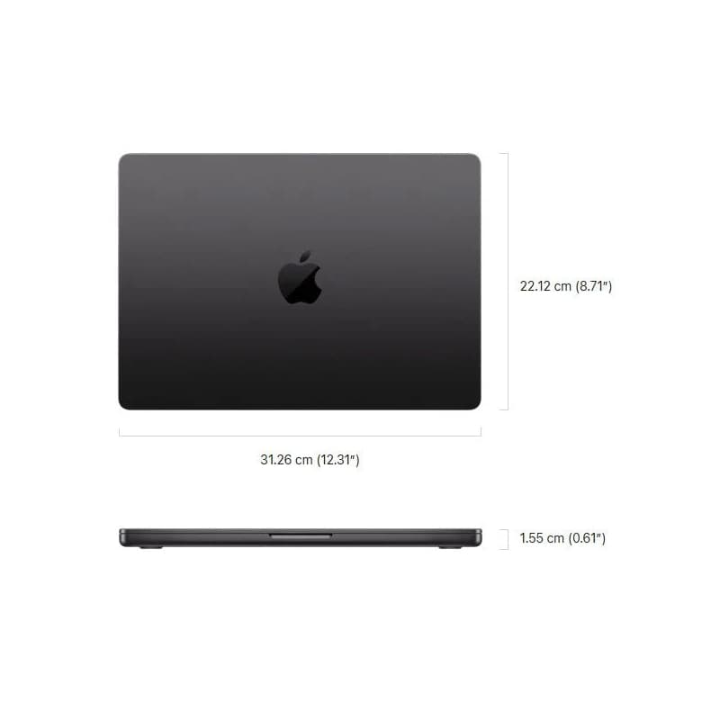 لپ تاپ اپل 14.2 اینچی مدل MacBook Pro MJ3E3 M5 PRO 2026 32GB 1TB — تصویر ۹