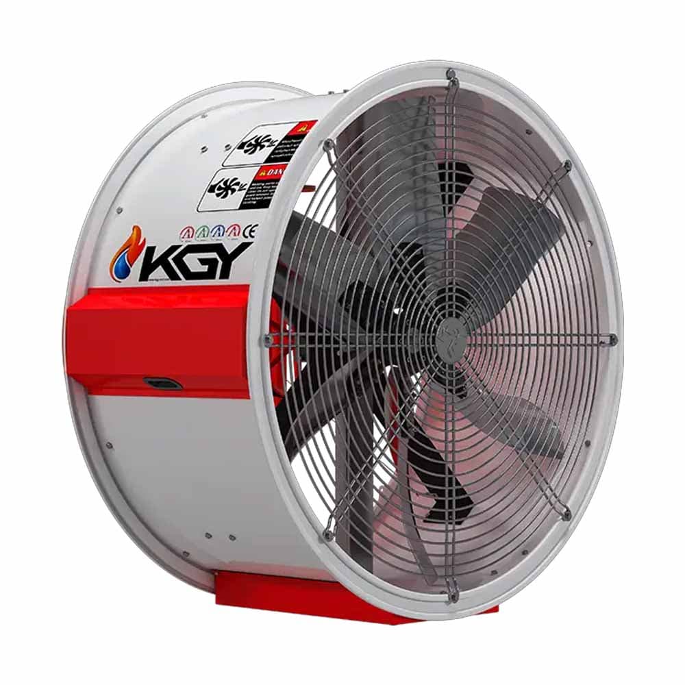 فن صنعتی تکفاز 1500 وات 140 سانتیمتری دمپردار کولاک گستر یزد مدل ECOFAN140
