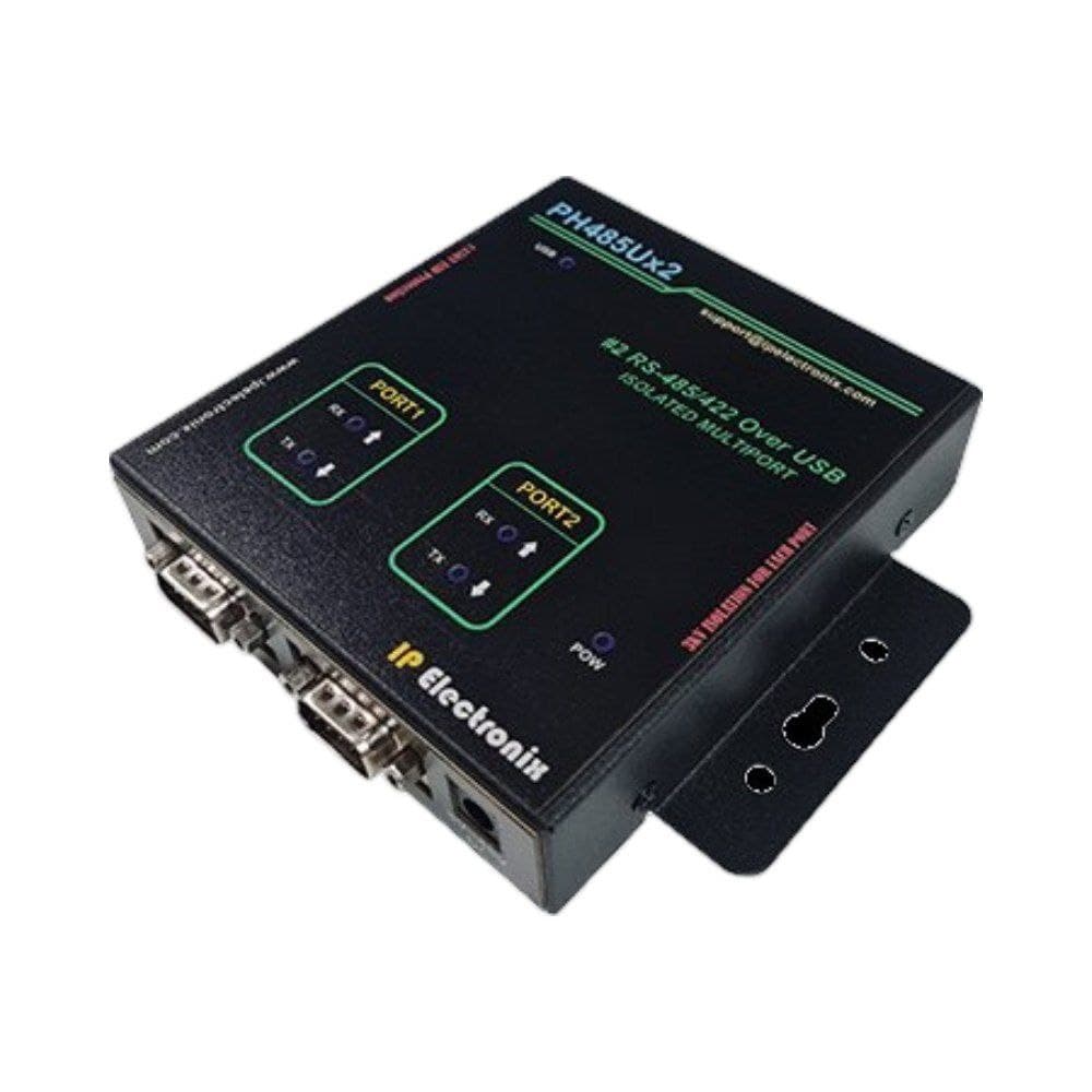 مبدل صنعتی USB به RS485 و RS422 دو پورته IP Electronics مدل PH485Ux2