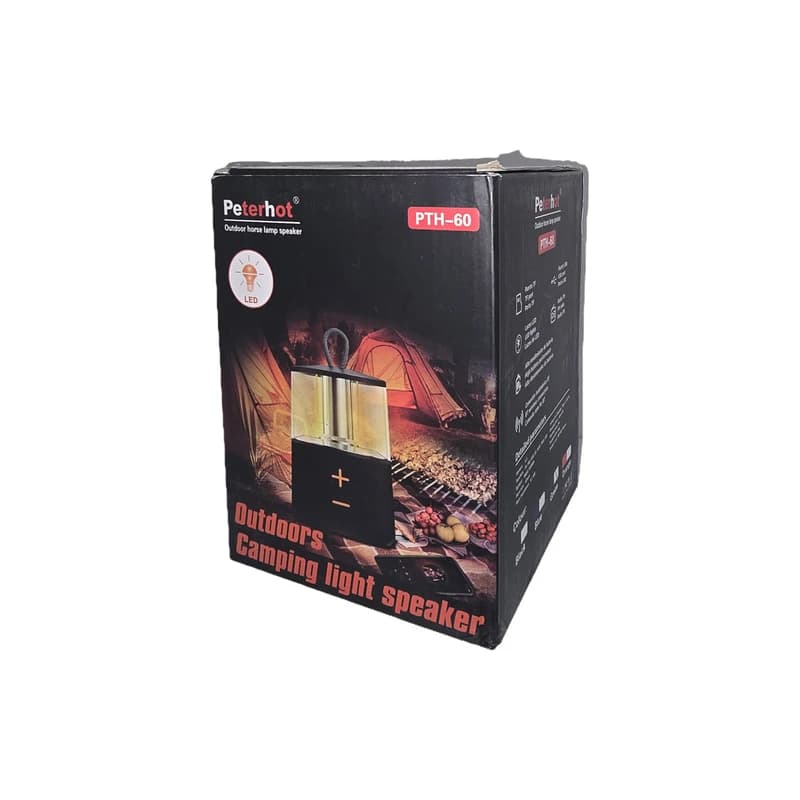 اسپیکر و چراغ کمپینگ Peterhot PTH-60 — تصویر ۲