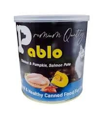 کنسرو گربه پابلو سوپر پرمیوم طعم مرغ و ماهی سالمون و کدو تنبل وزن ۸۰۰ گرم — تصویر ۲