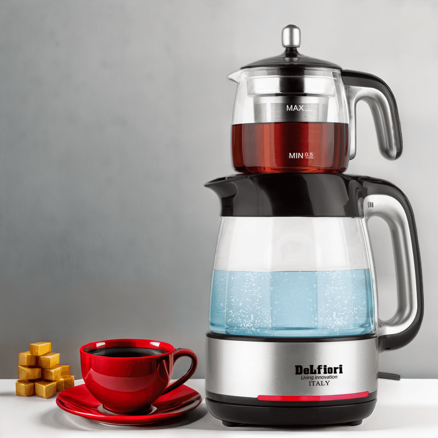 چای ساز روهمی سیلور دلفیوری DeLfiori مدل DF400 — تصویر ۱۲