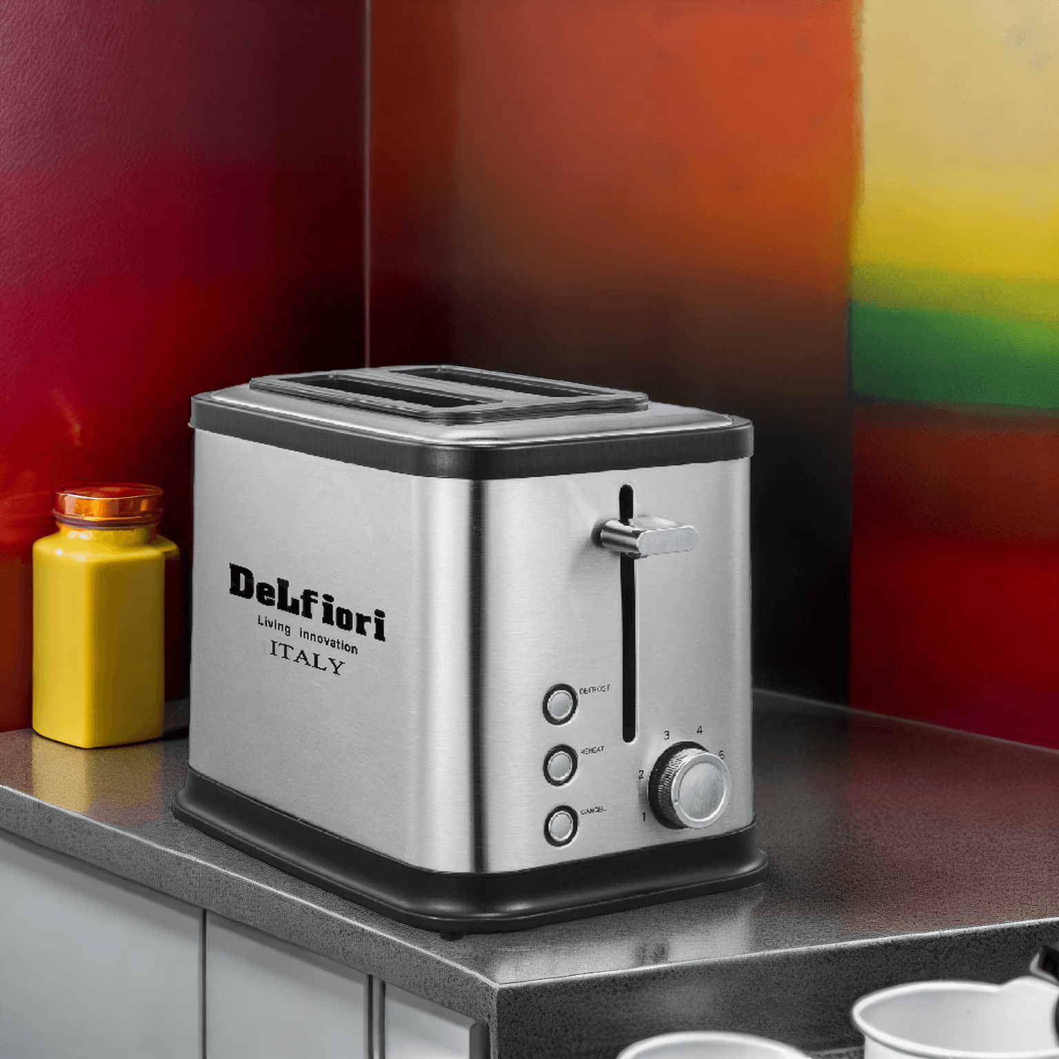 توستر نان استیل دلفیوری DeLfiori مدل DF-4010 — تصویر ۴