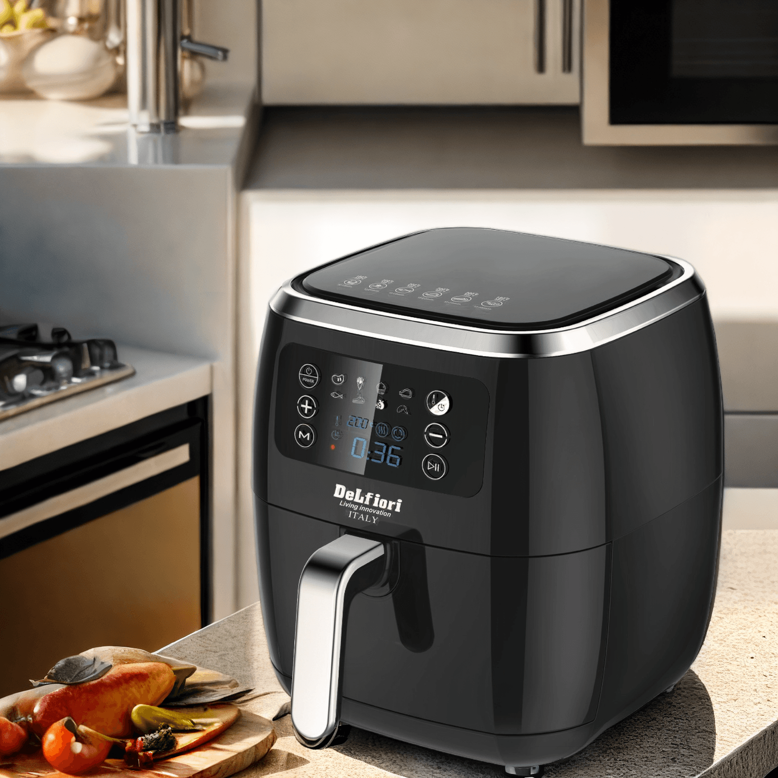 سرخ کن بدون روغن ۷ لیتری دلفیوری DeLfiori مدل DF7006GS — تصویر ۹