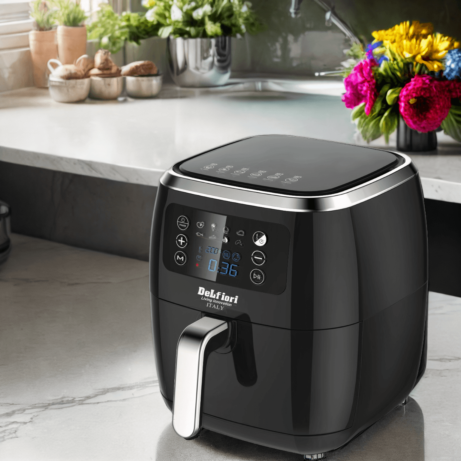سرخ کن بدون روغن ۷ لیتری دلفیوری DeLfiori مدل DF7006GS — تصویر ۳