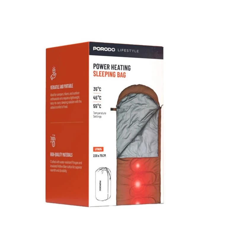 کیسه خواب گرم پرودو مدل Power Heating Sleeping Bag Porodo Lifestyle Power Heating Sleeping Bag مدل: PD-LFST024-BR — تصویر ۴