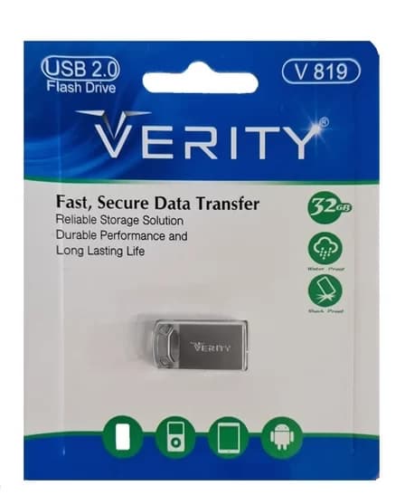 فلش مموری وریتی مدل V819 ظرفیت ۳۲ گیگابایت USB 2.0