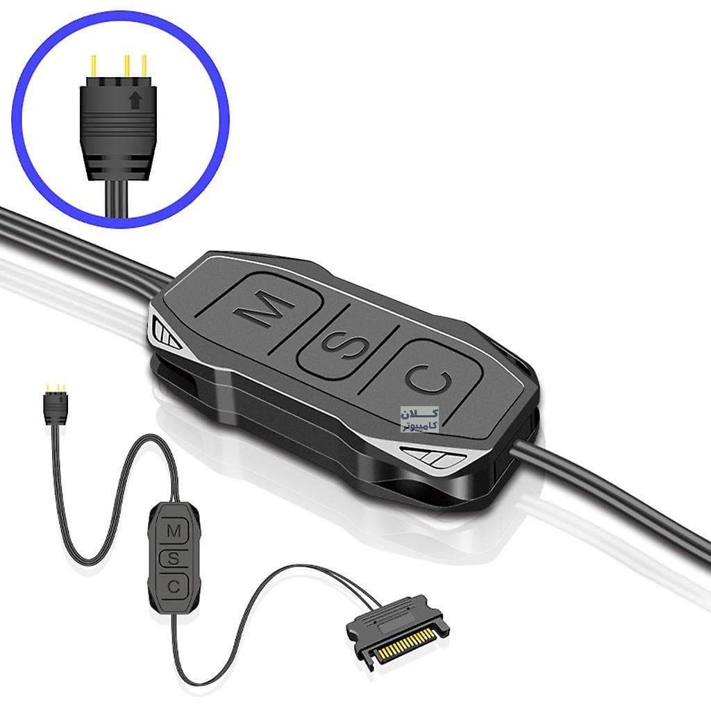 کنترلر SATA ARGB فن و نورپردازی داخل کیس — تصویر ۲