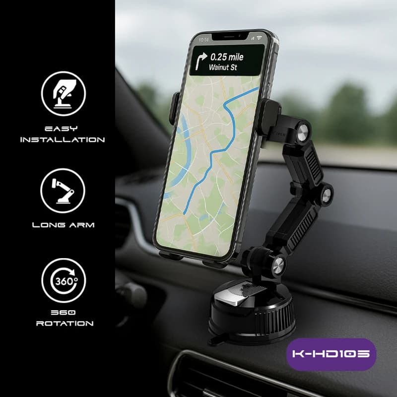 پایه نگهدارنده گوشی موبایل کلومن مدل K-HD105 — تصویر ۶