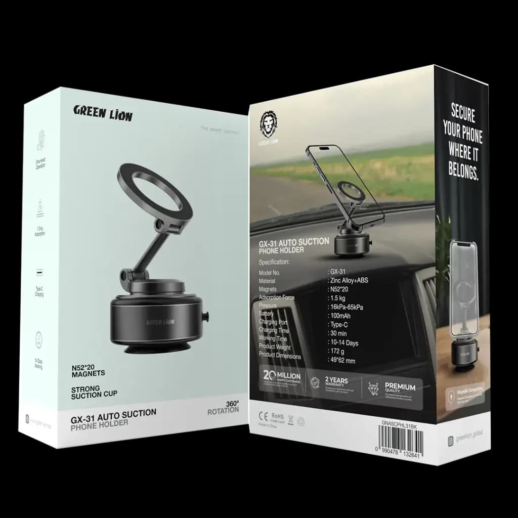 نگهدارنده گوشی مکش خودکار گرین GX-35 — تصویر ۲