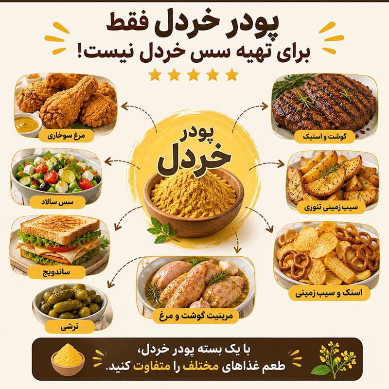 پودر خردل – 100 گرم — تصویر ۴