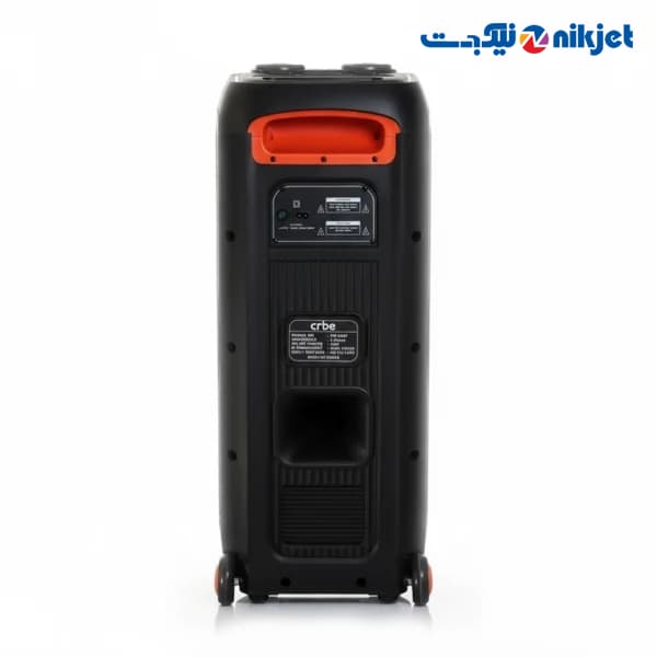 اسپیکر پارتی باکس کربی CR-2837 | اسپیکر ۵۰ وات کارائوکه با میکروفون بی‌سیم و دیسکو لایت — تصویر ۸