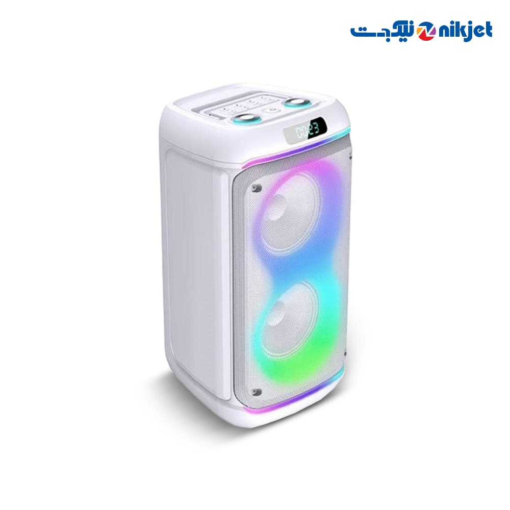 اسپیکر پارتی باکس کربی crbe مدل CR-L0606 | صدای قدرتمند 100 وات و نورپردازی LED — تصویر ۶