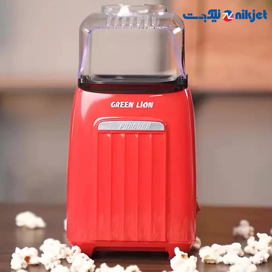 دستگاه پاپ‌کورن‌ساز گرین‌لاین مدل POPJOY | بررسی و مشخصات Green Line Popcorn Maker | ظرفیت 270ml — تصویر ۴