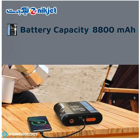 جامپ استارتر و پمپ باد پاورولوژی مدل PP047 | چندکاره، 8800mAh، قدرتمند و قابل حمل — تصویر ۶