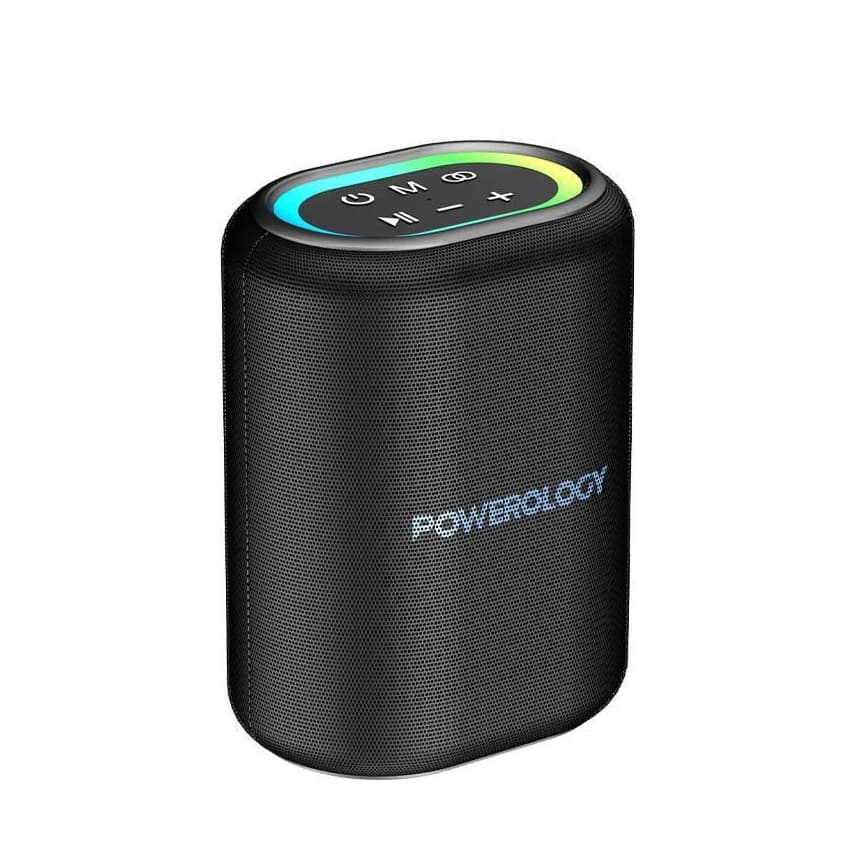 اسپیکر بلوتوثی قابل حمل پاورولوژی 25 وات PW011 | صدای قدرتمند و طراحی مقاوم – نیکجت — تصویر ۵