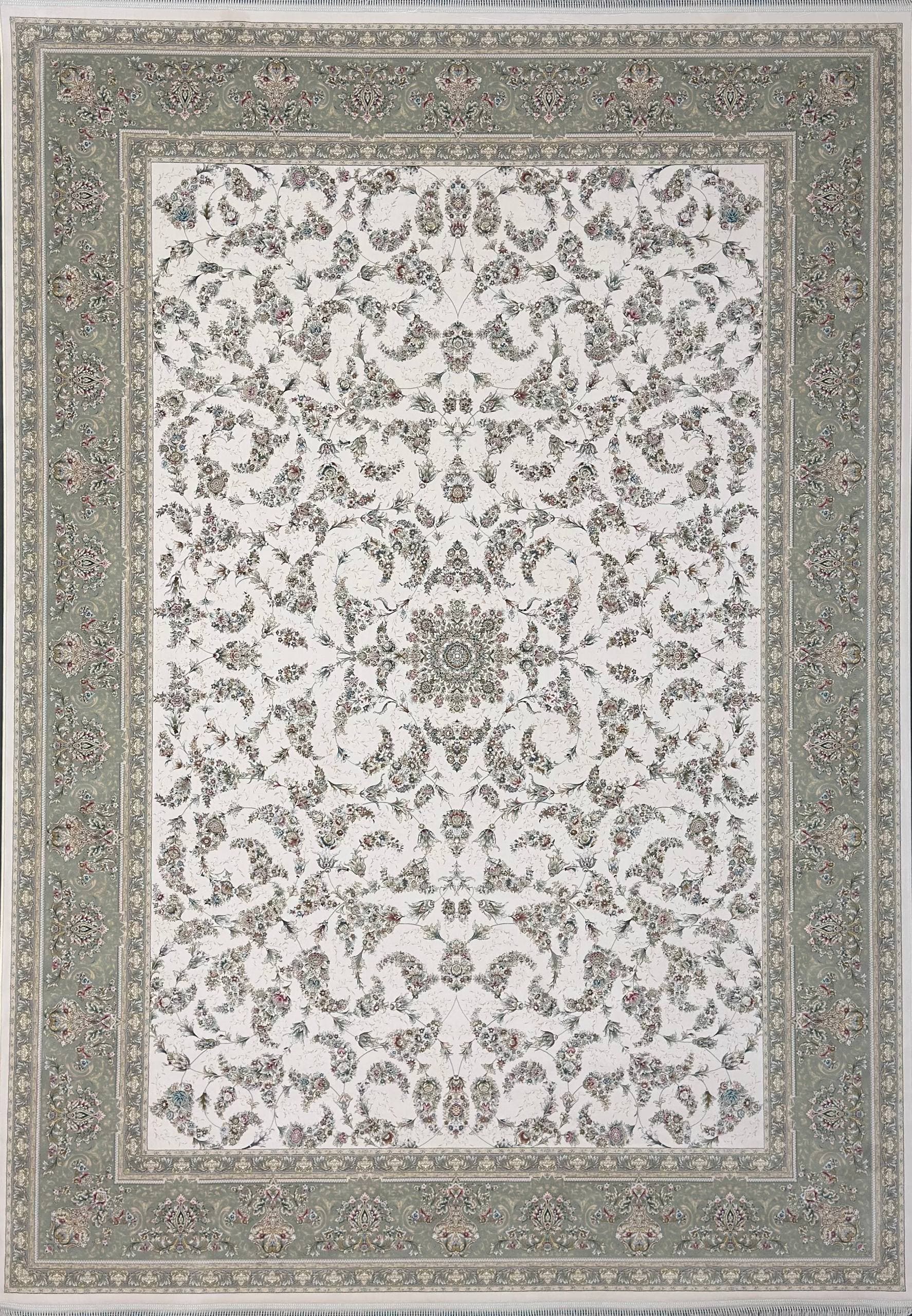 فرش آمیتیس کرم حاشیه سدری 1200 شانه — تصویر ۳